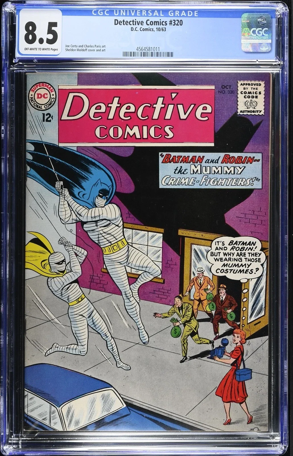 Detective Comics #320 CGC 8.5 Alien Mummy Batman Classic Silver Age 1963