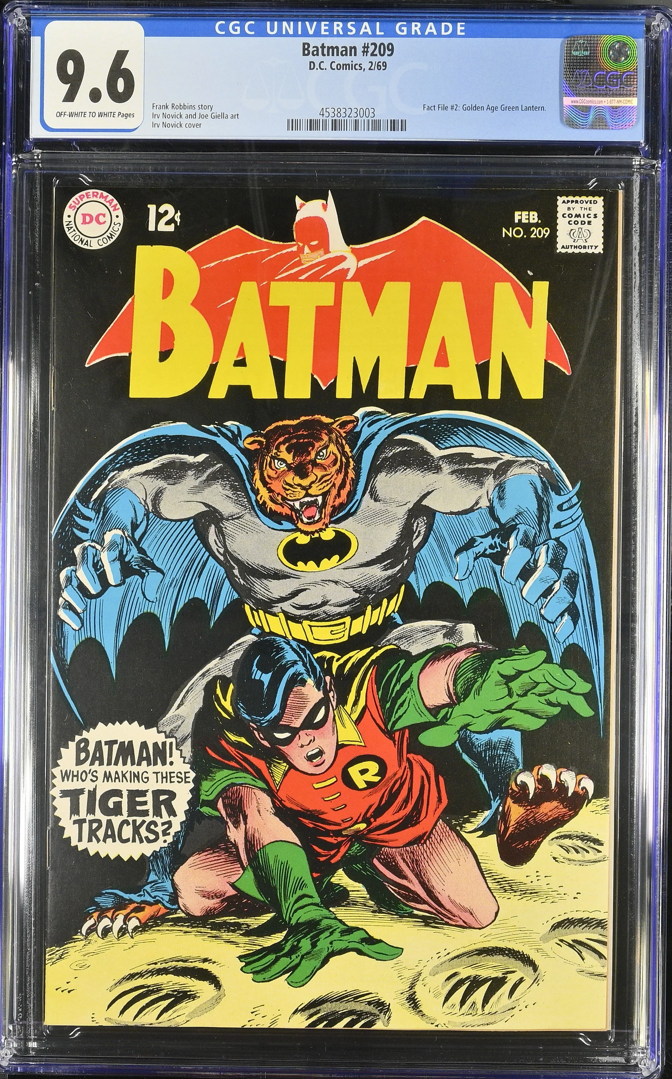 Batman #209 Dc Comics CGC 9.6.jpg