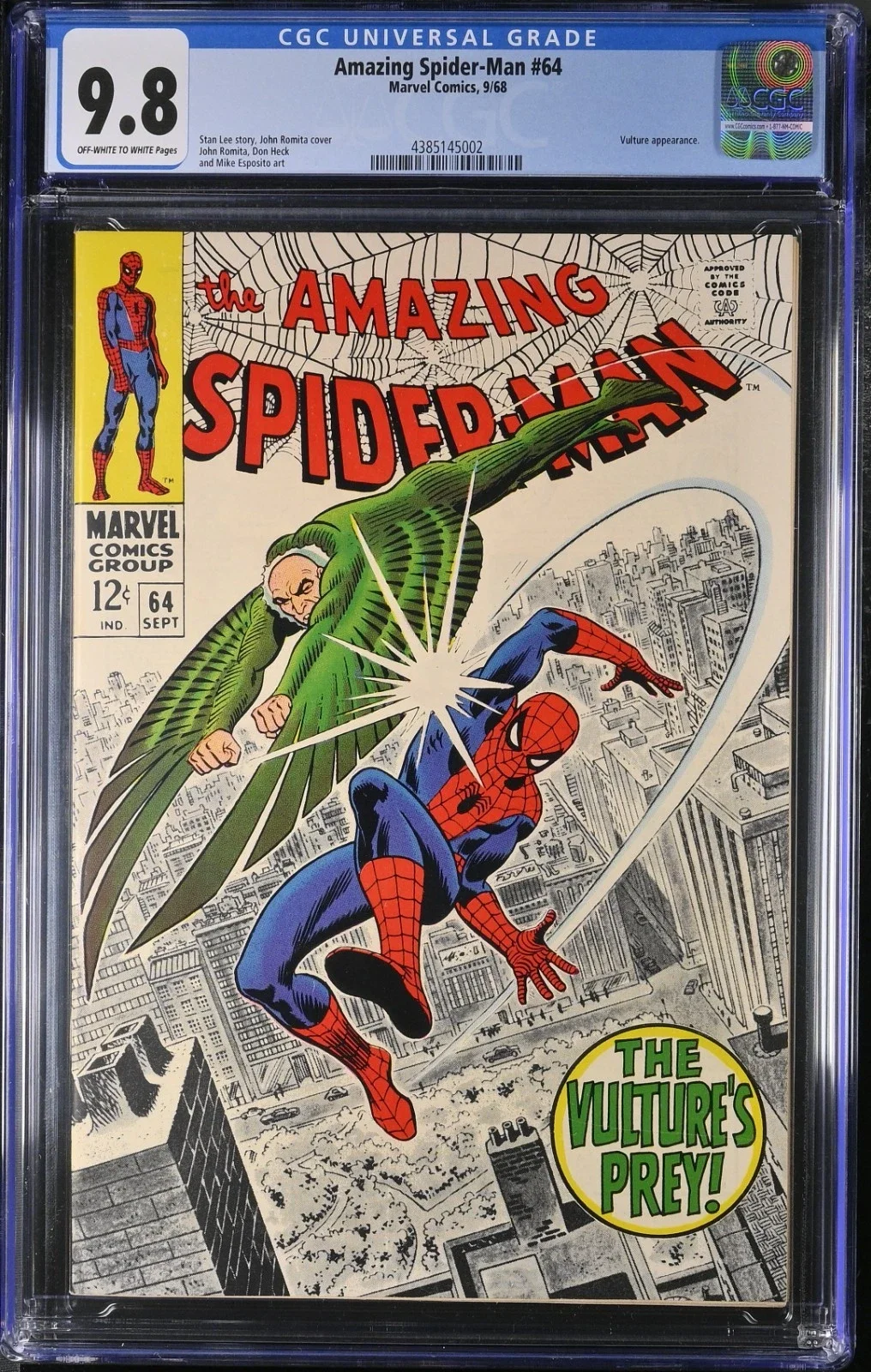Amazing Spider-Man #64 CGC 9.8 Vulture
