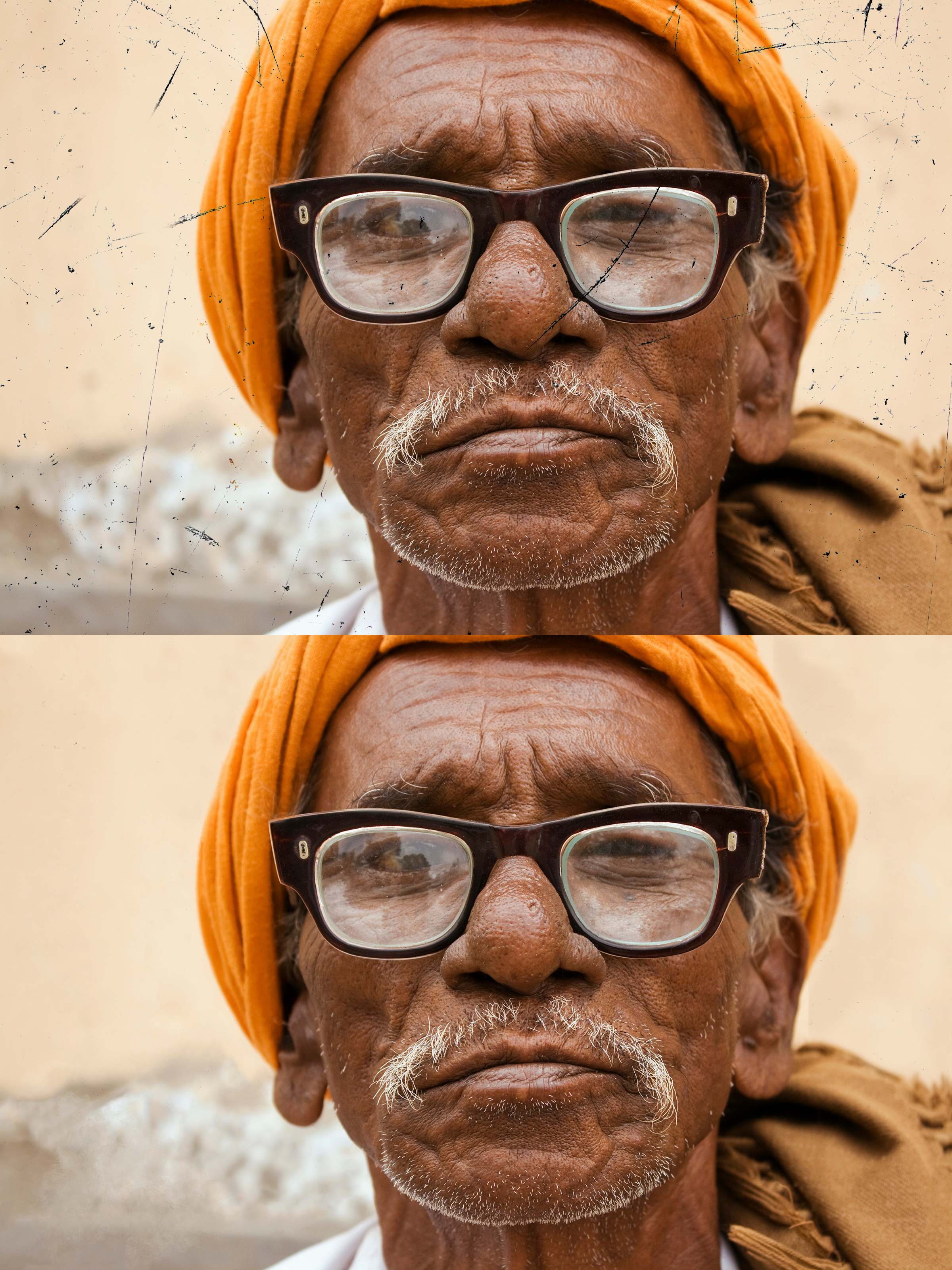 Digital Retouching - Summer 2026 - Digital retouching of a photograph in Adobe Photoshop with clone stamp and brush.
