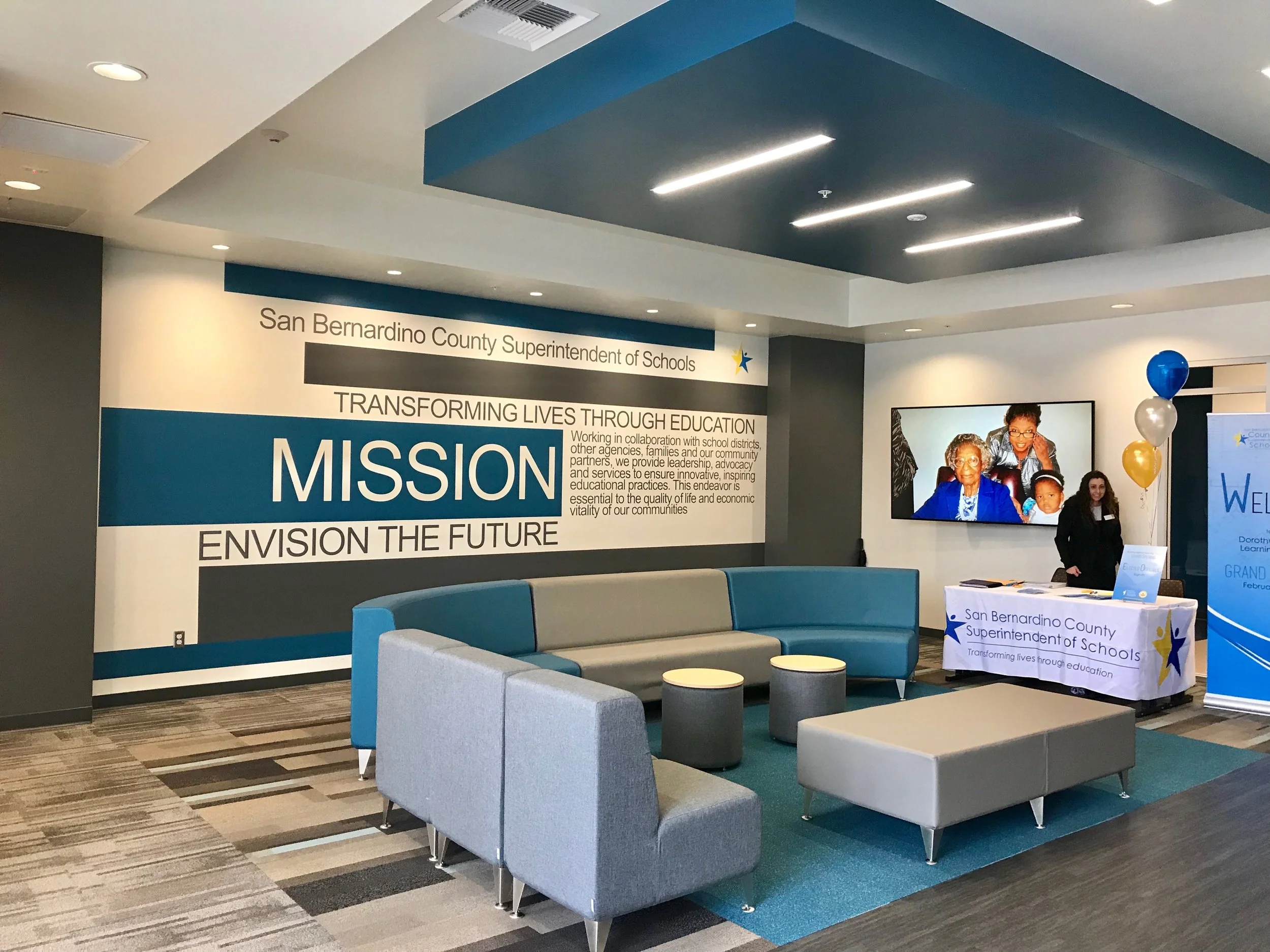 	
Inspirational reception interior for civic project from Lydia Alfred's portfolio of work at HMC Architects.