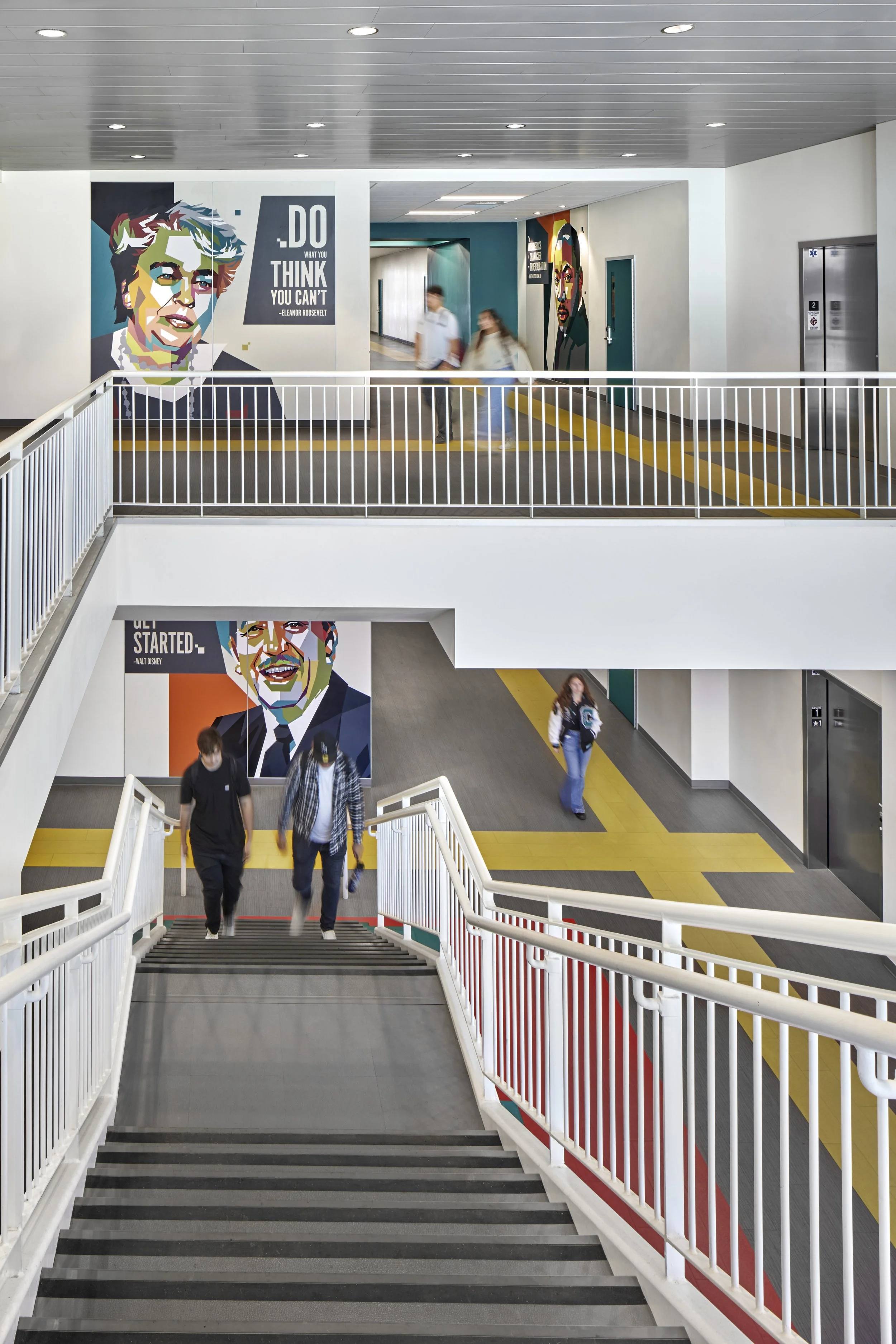 K-12 Educational interior design project from Lydia Alfred's portfolio of work at HMC Architects.