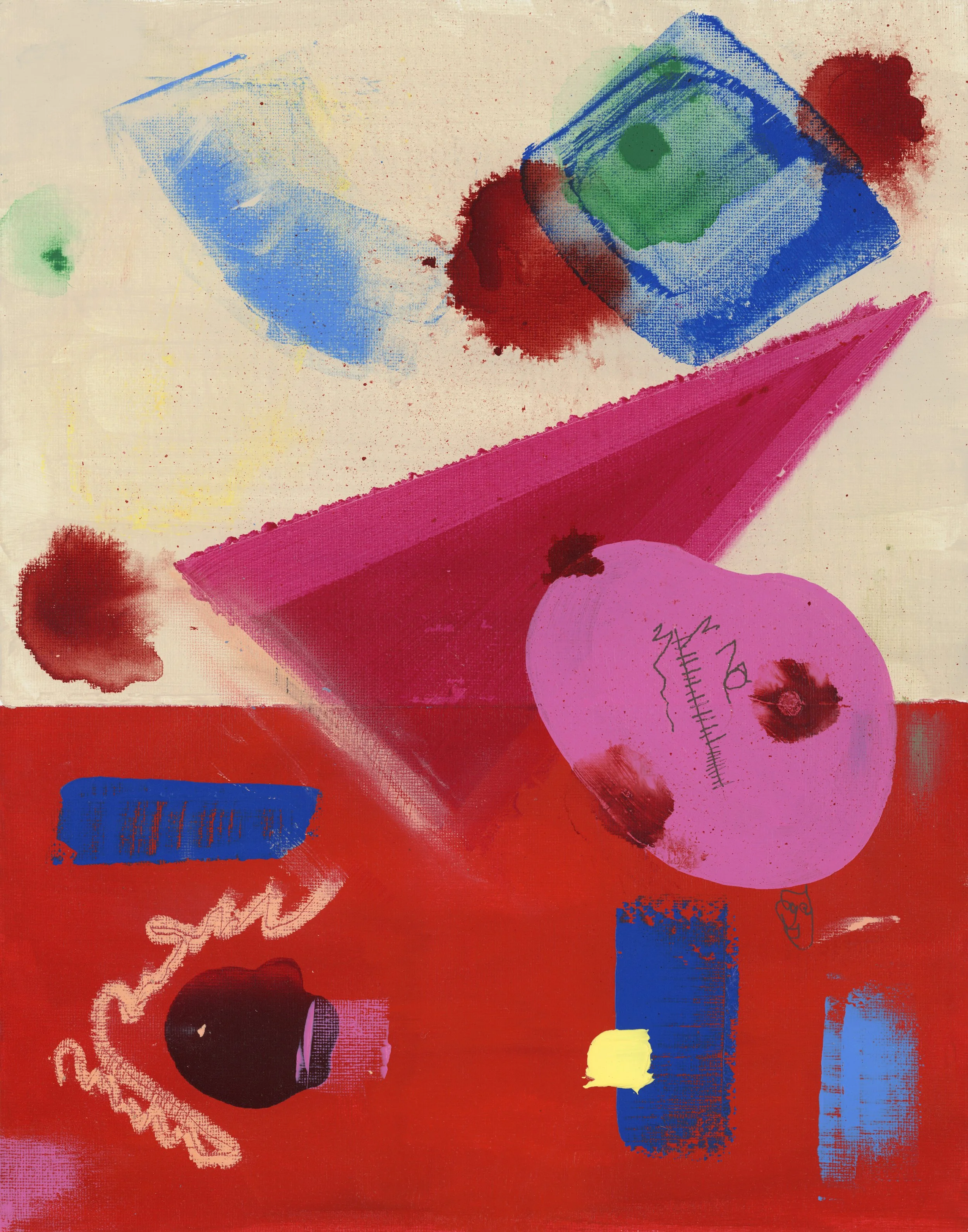 acrylic and oil pastel on canvas | 11" x 14" | august 2026