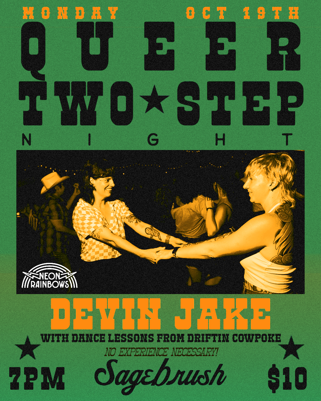 Queer Two Step Night - Neon Rainbows