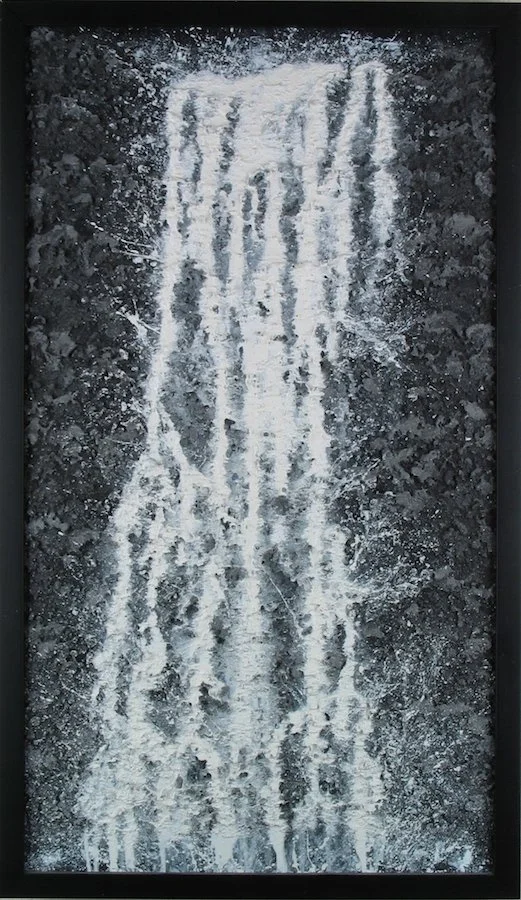 Black and White Waterfall