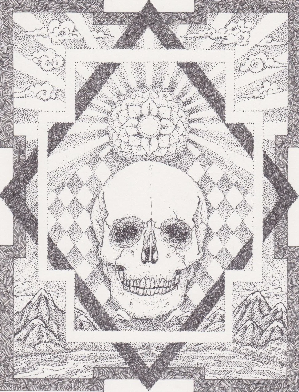 Skull and Lotus Mandala