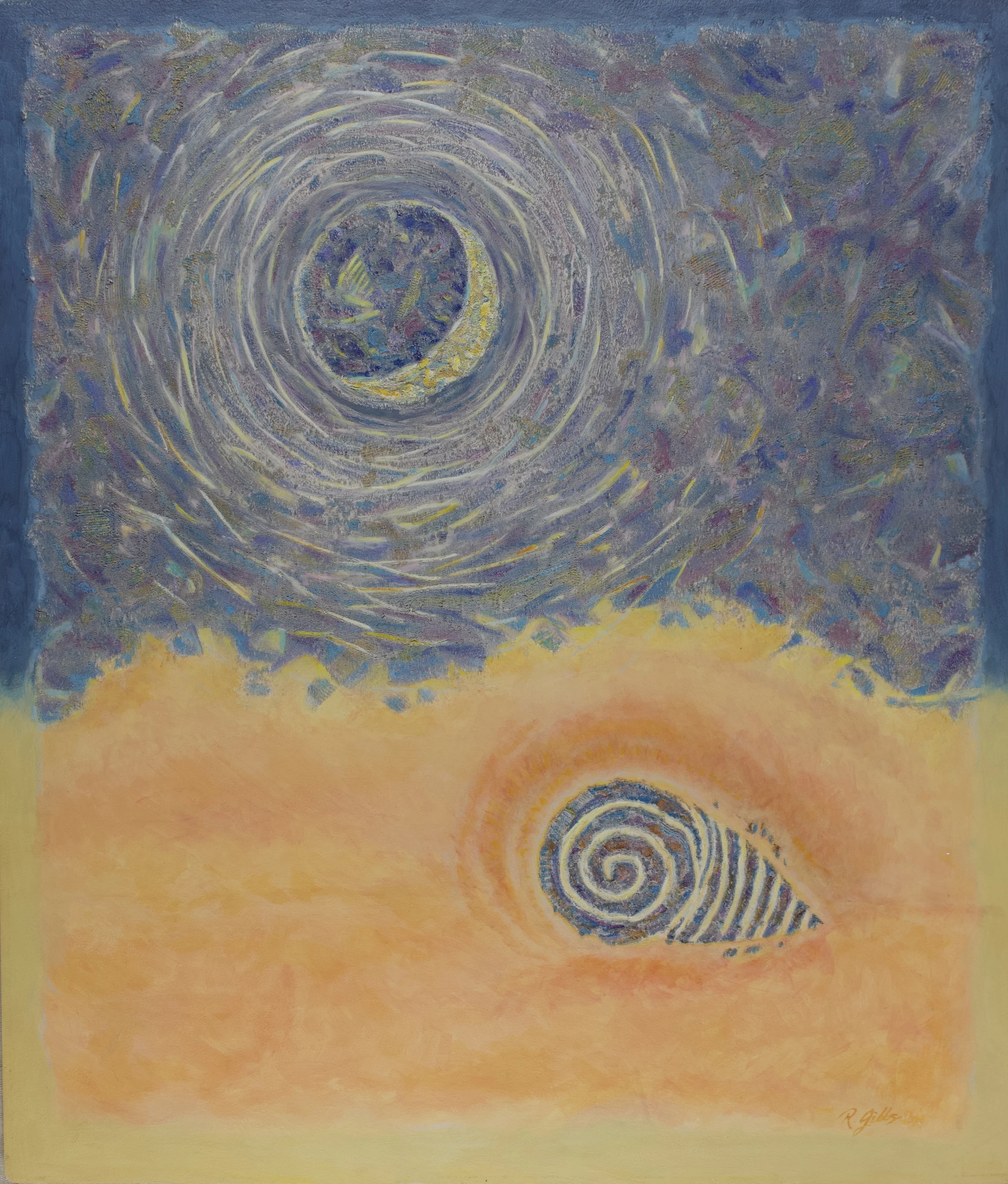 Moon and Shell Vibrations
