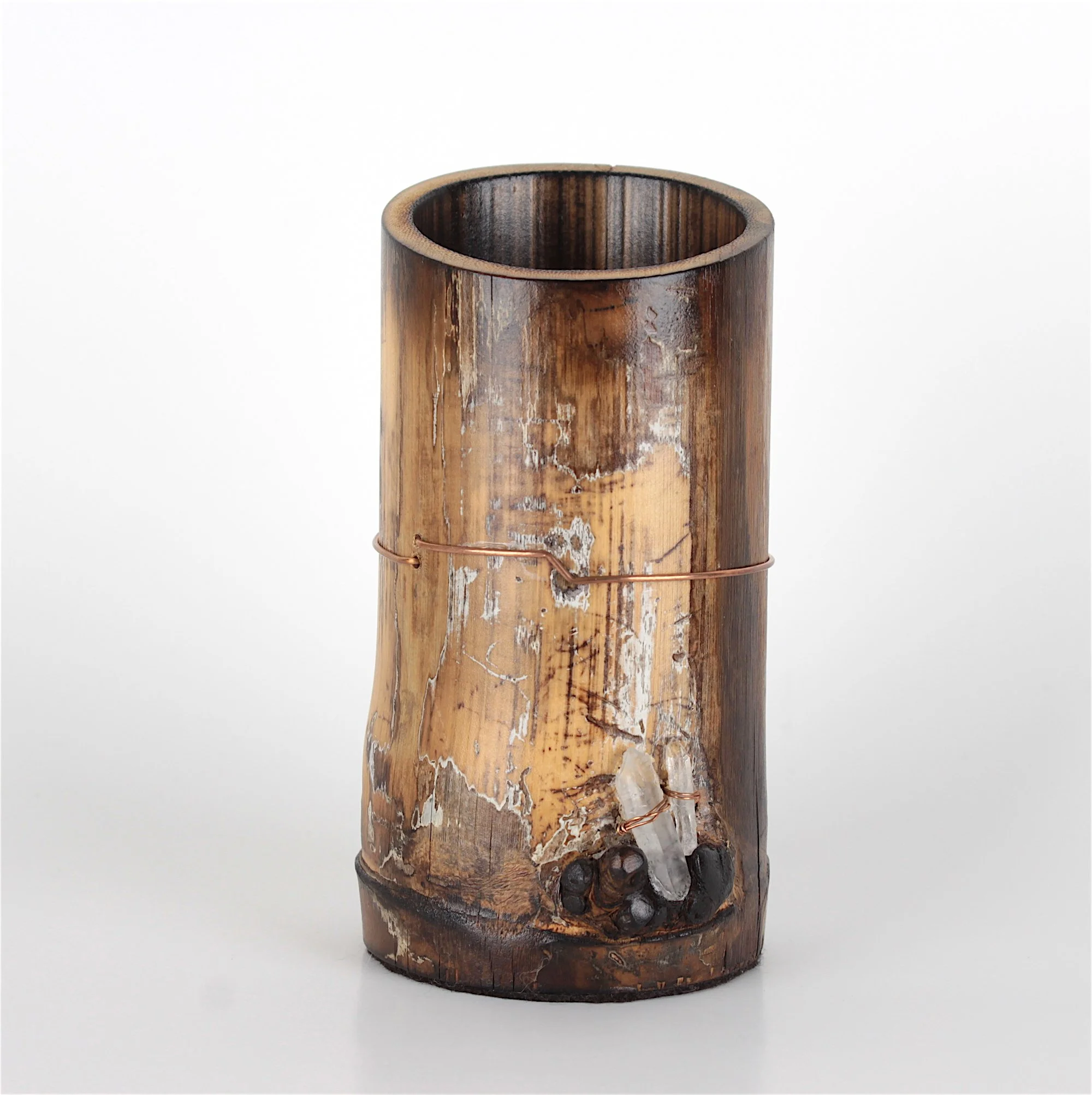 Spirit Crystals Bamboo Vessel