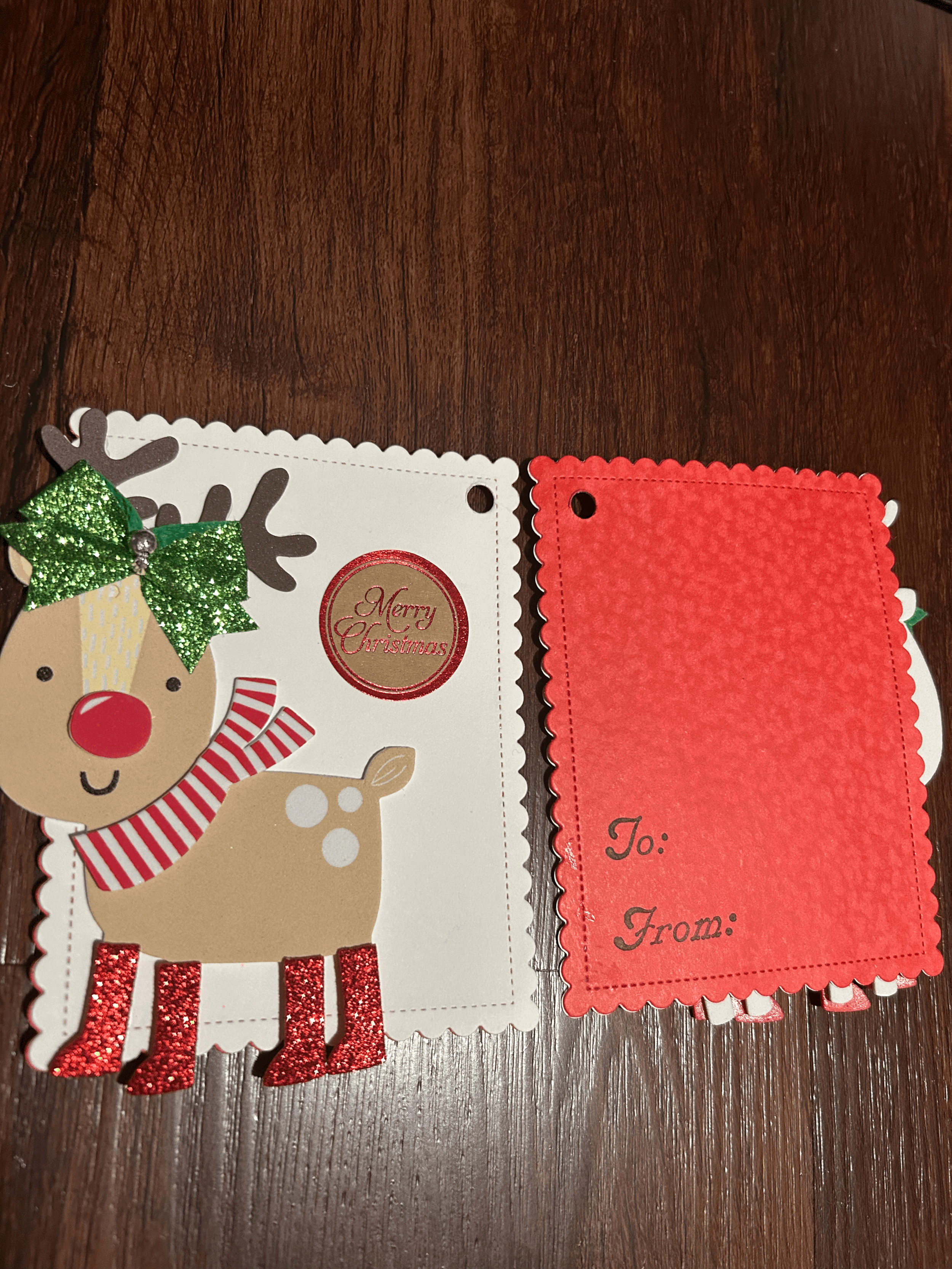 Reindeer Gift Card and Treat Holder