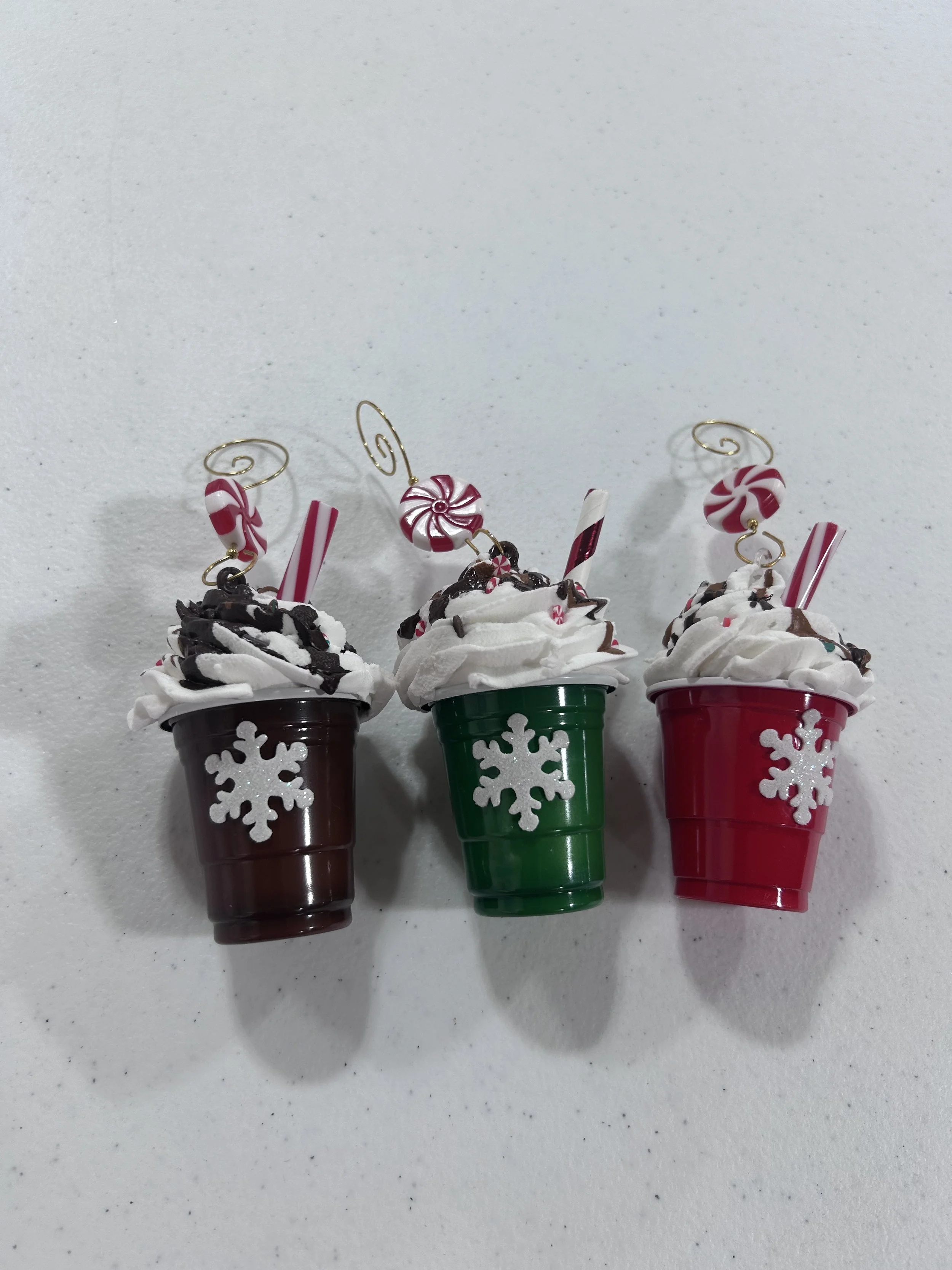 Coffeehouse Christmas Drink Ornaments