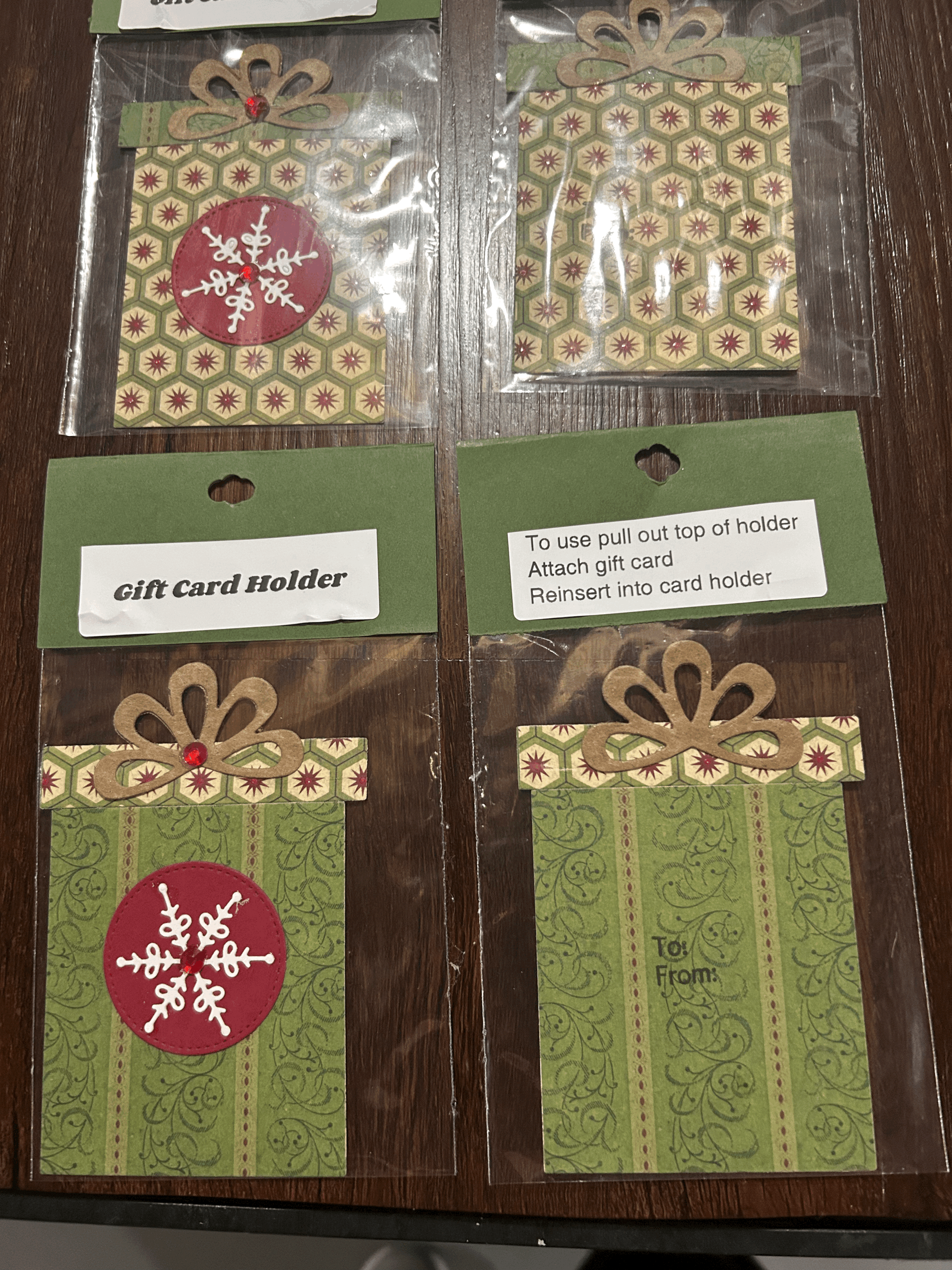 Holiday Present Gift Card Holder