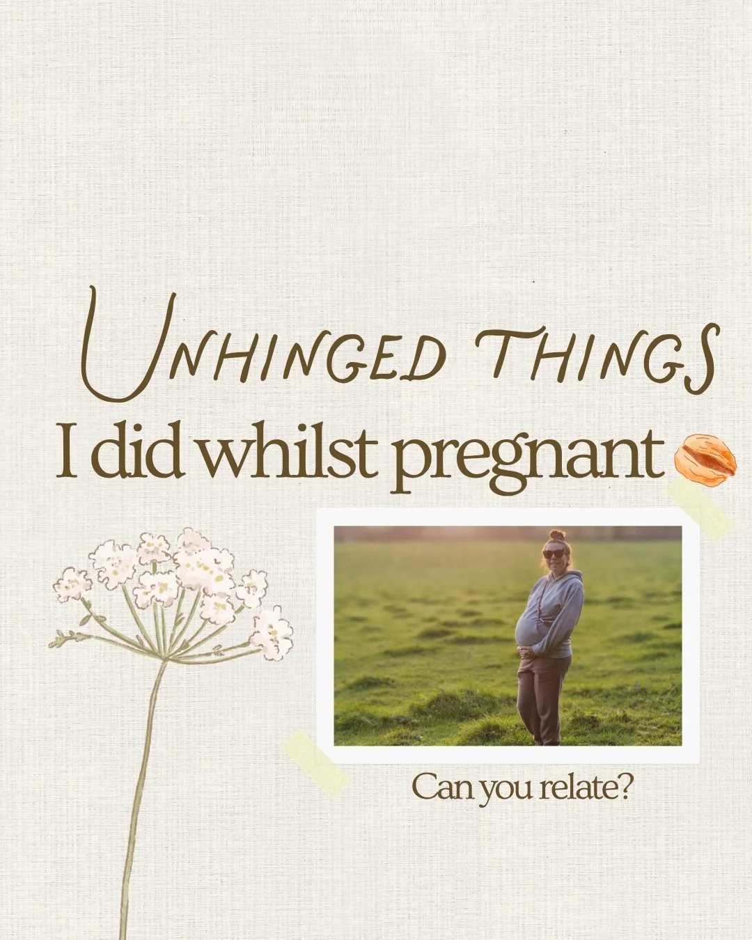 Pregnancy is wild! 🍃

But somehow, we make it wilder with a random rituals and weird new obsessions. 

Come on, ladies, let&rsquo;s hear your weirdest/most unhinged pregnancy behaviour&hellip; 👇🏻
