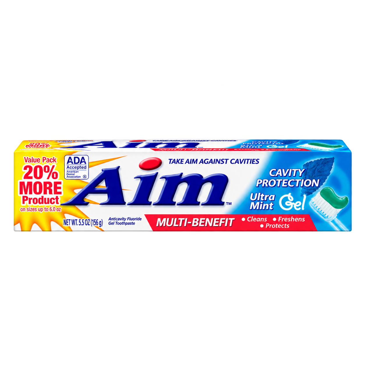 AIM Cavity Protection Ultra Mint Gel Toothpaste