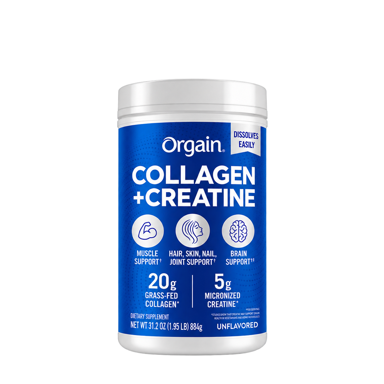 Orgain Collagen + Creatine Powder ~ Unflavored