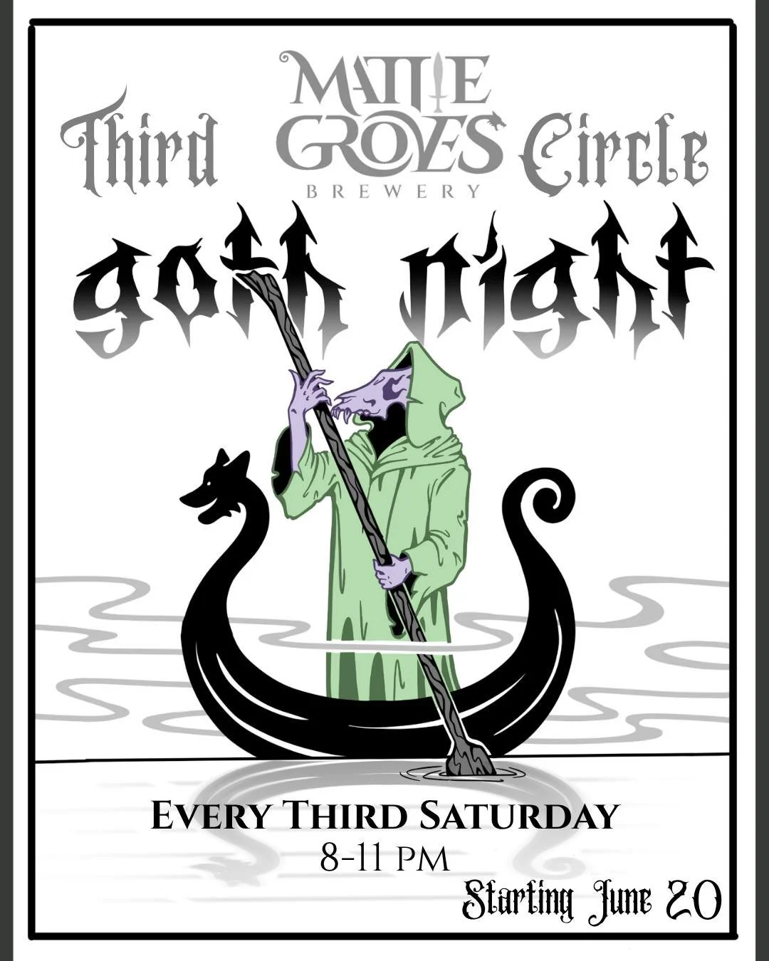 Apparently, our first Third Circle #gothnight is scheduled the same weekend as @sinistercreaturecon ... happy accidents! Or kismet, perhaps 👻

Join us in an indulgent evening of craft art from local vendors, including @jamesflamesglassart  and  @kni