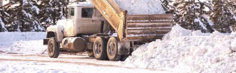 dumping-load-snow-gravel-truck-box-lifted-to-dump-behind-row-spruce-trees-winter-landscape-84875700.webp