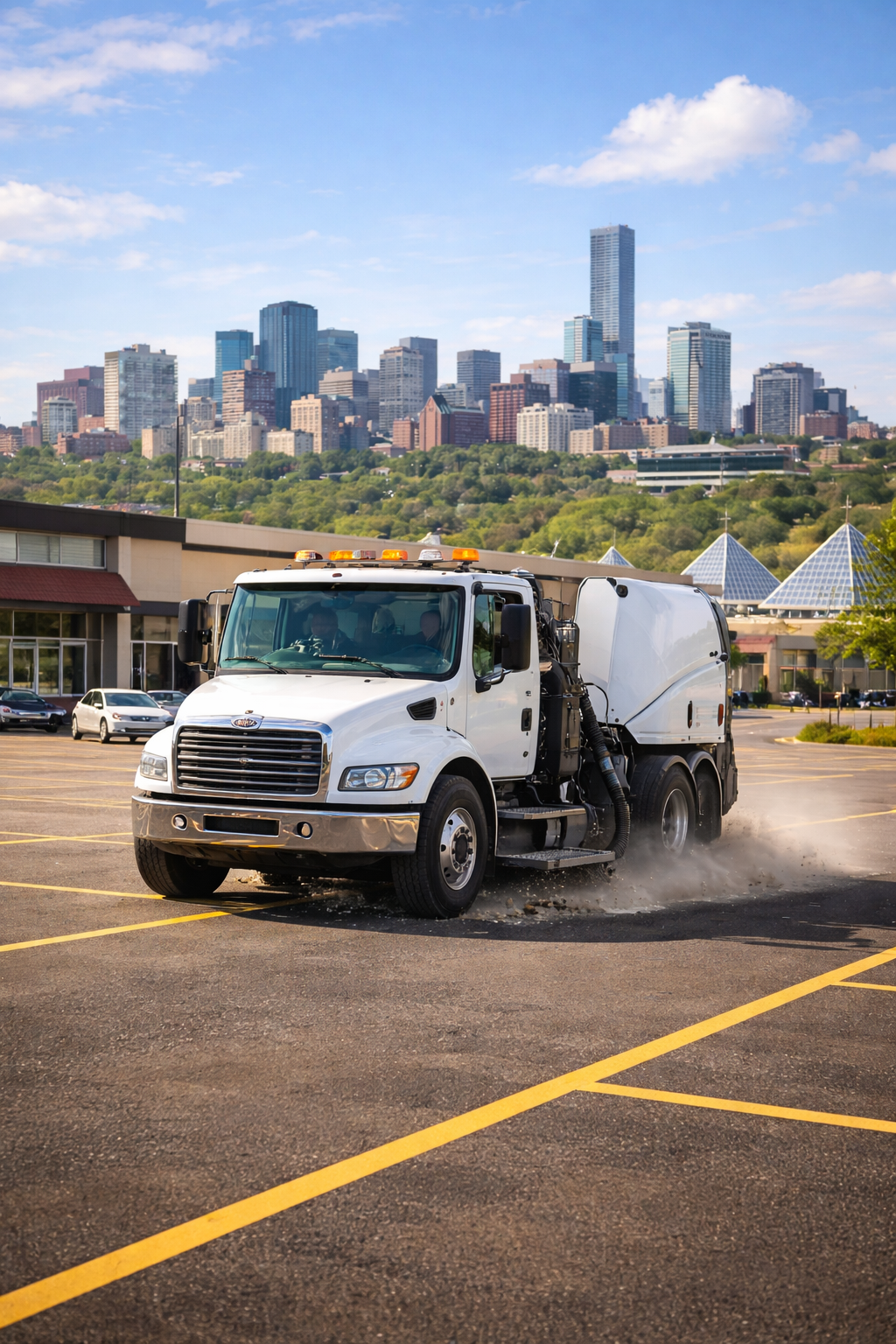 Parking Lot and Road Way Sweeping Services