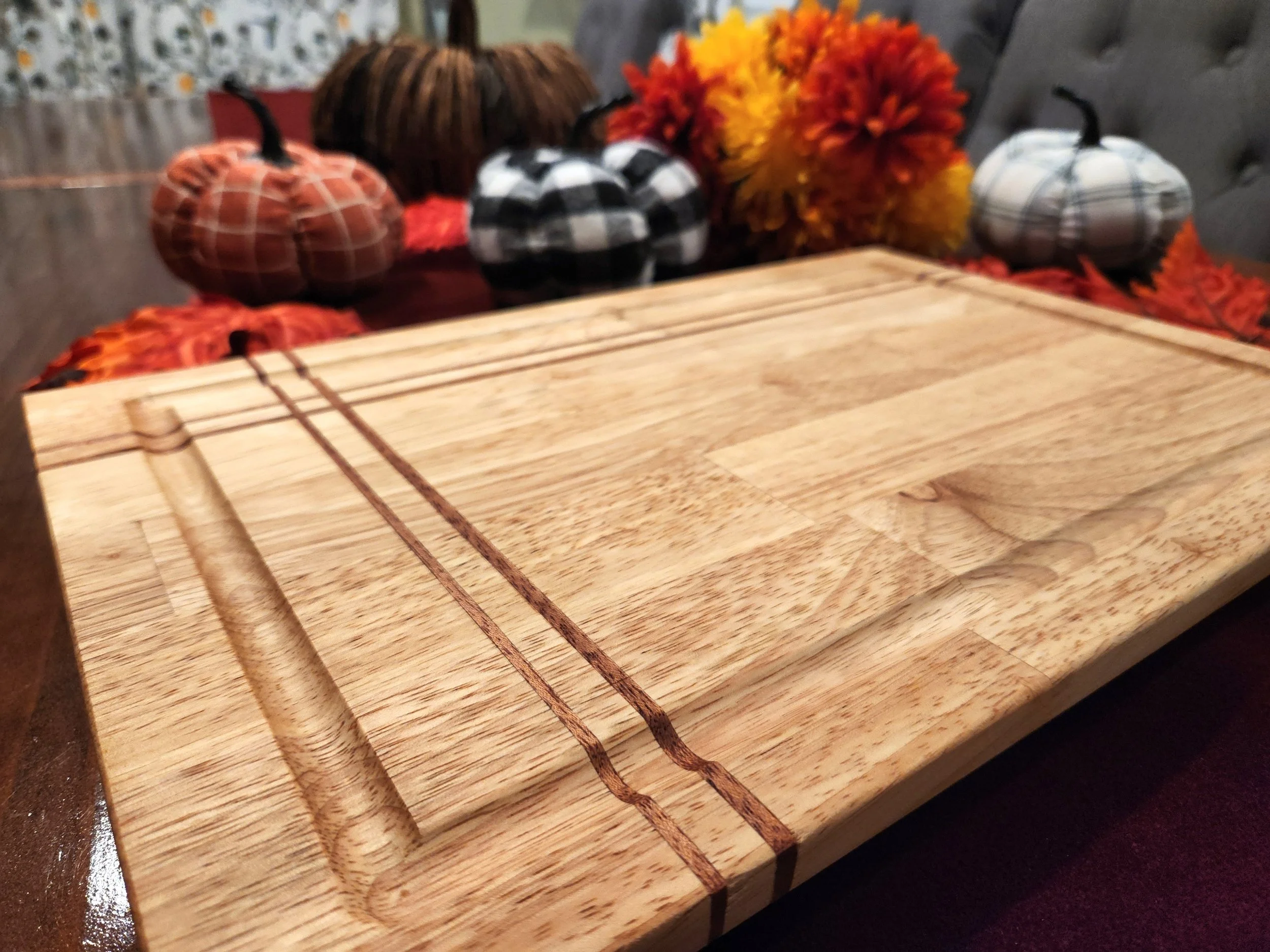 Butcher Block Cutting Board (Custom inlays)