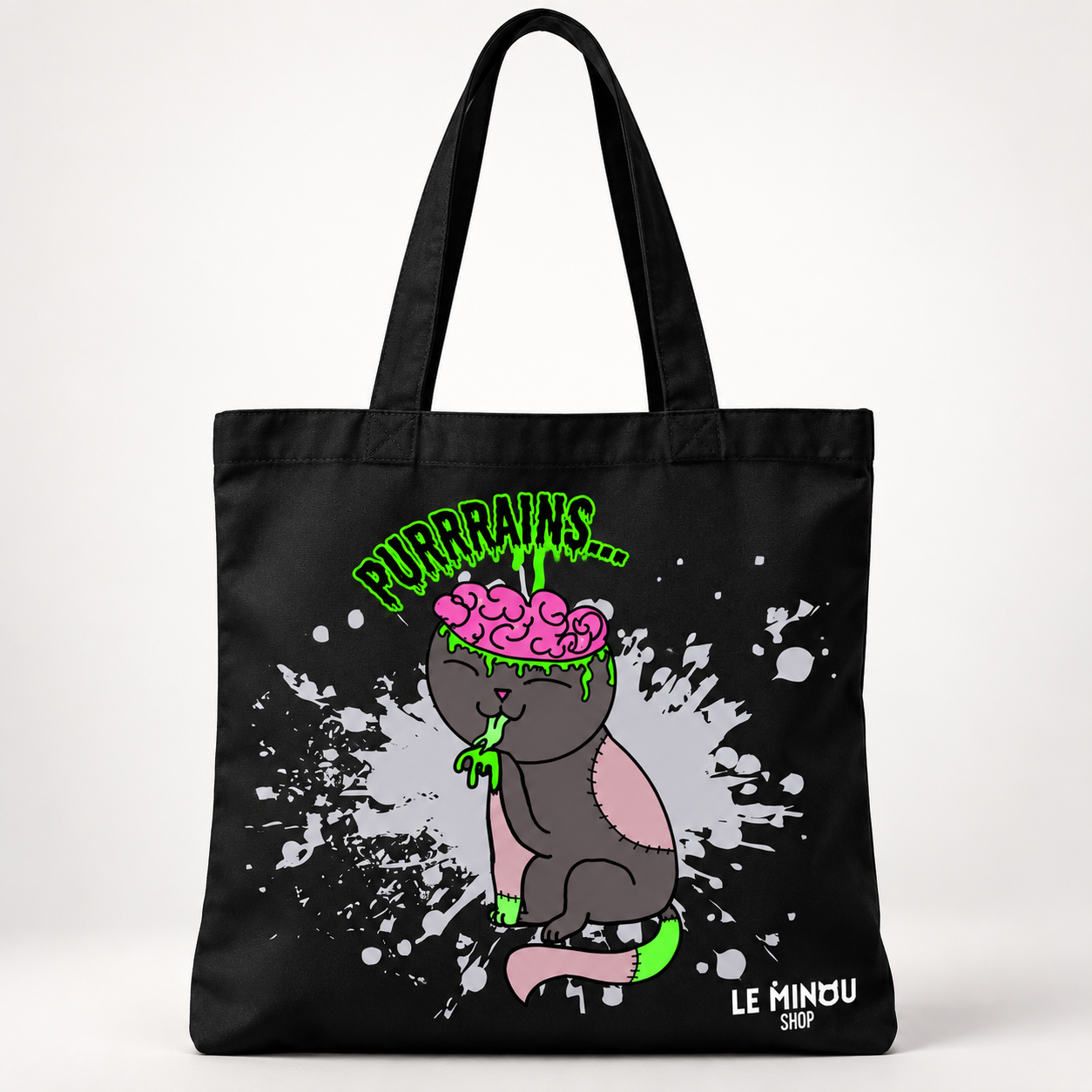 Zombie Cat Tote Bag