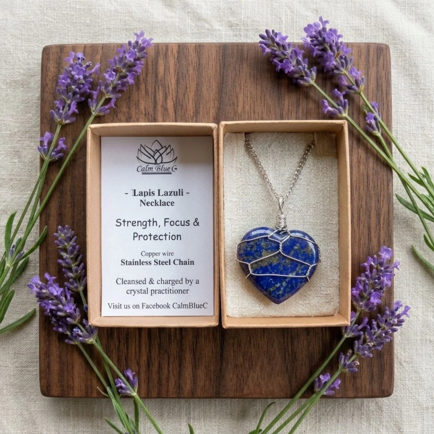 Lapis Lazuli Wire Wrapped Necklace