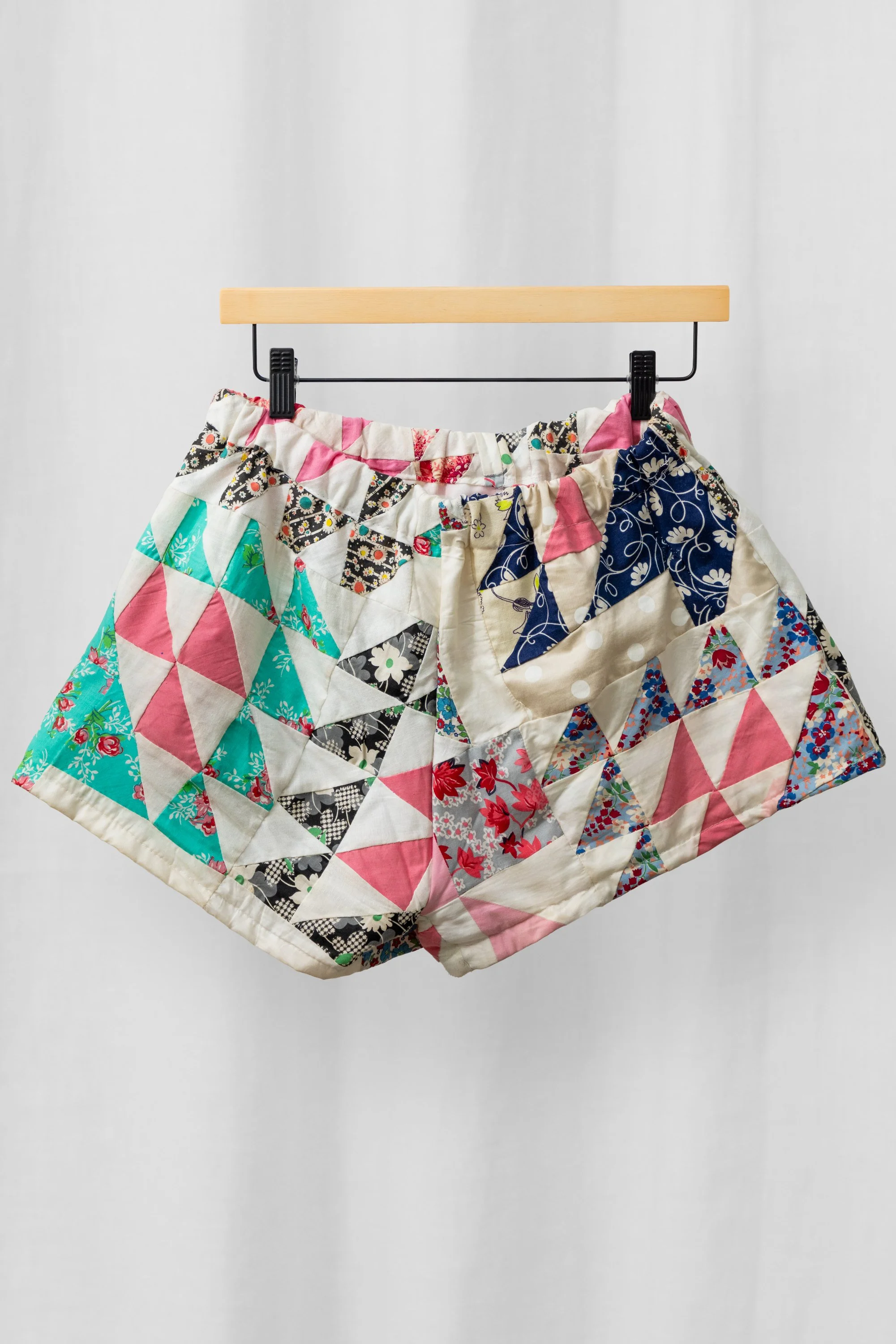 Geometric Patchwork Shorts