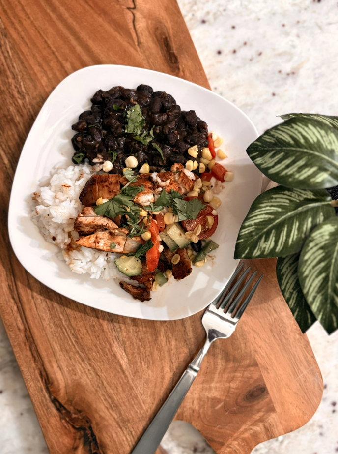 Chipotle Chicken Rice and Beans 