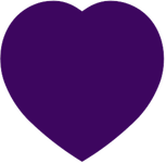 Button icon of heart that links to get help page