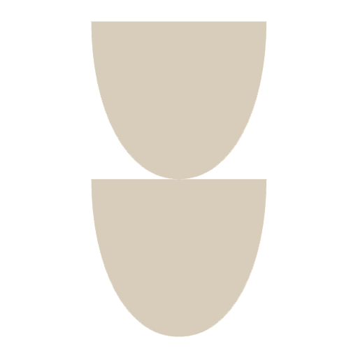 An abstract outline icon with a rainbow-shaped pattern within a circle shape.