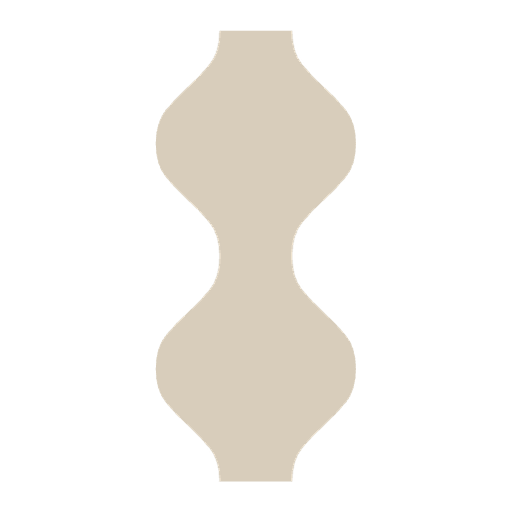 An abstract outline icon with geometric and diagonal lines across a circle shape.