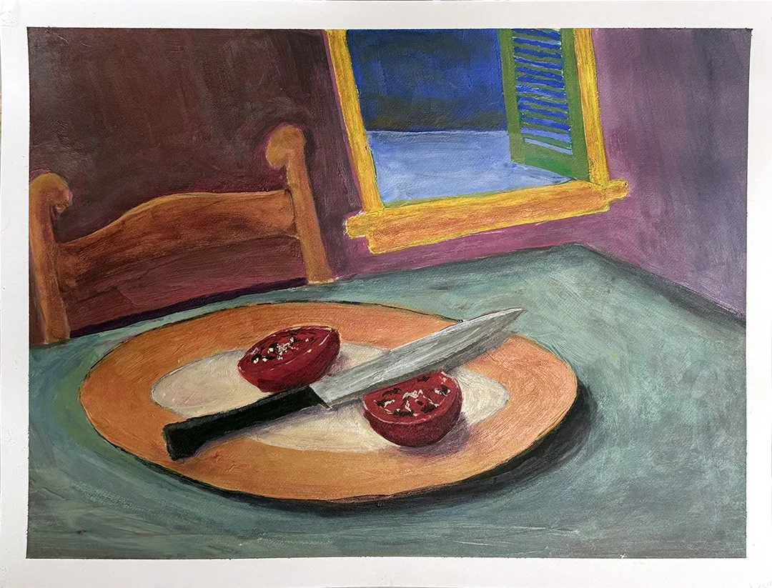 Still life in the style of Diebenkorn by Santa Barbara artist Mike Altman, 2026