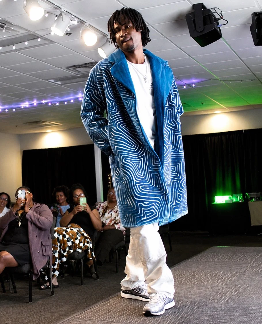 "The Wavy Trench" is made from one of my FAVORITE fabrics to date, and is my first trench jacket from scratch.