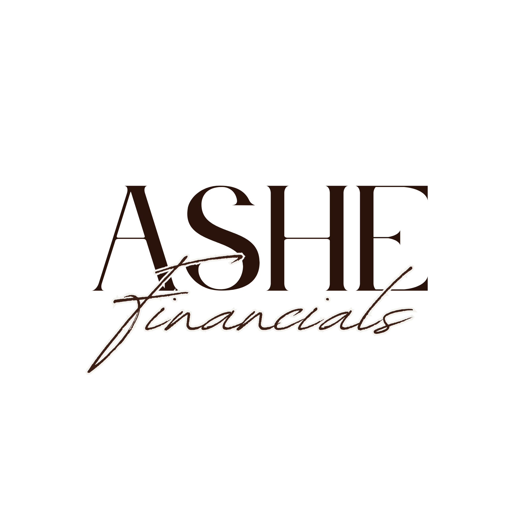 A black background with text that reads, "the ASHE experience" in large brown and white fonts with a handwritten style.