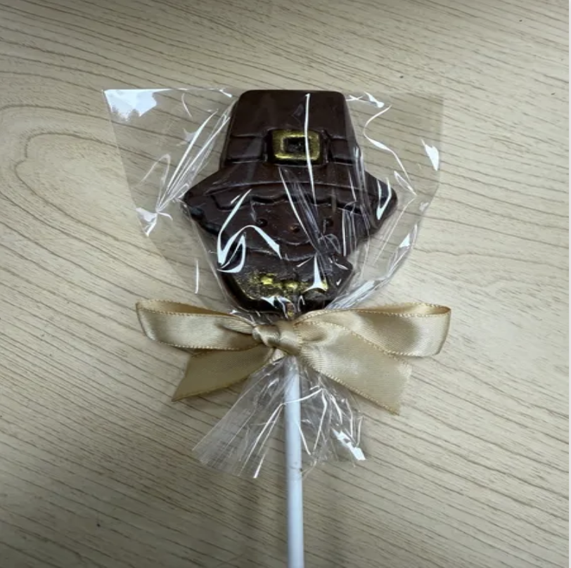 Chocolate Pilgrim Hat Lollipop