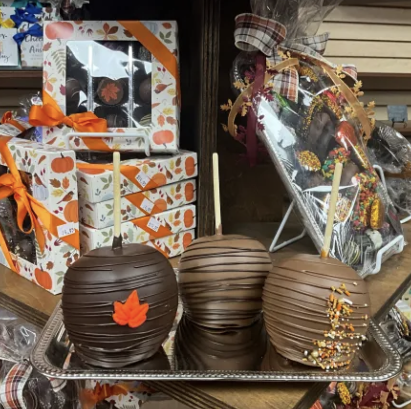 Fall Chocolate Covered Apples