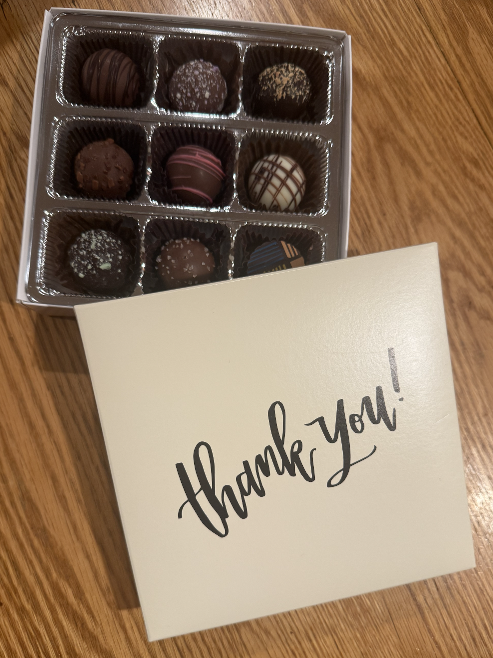 Thank you 9 pc Truffle Gift Box