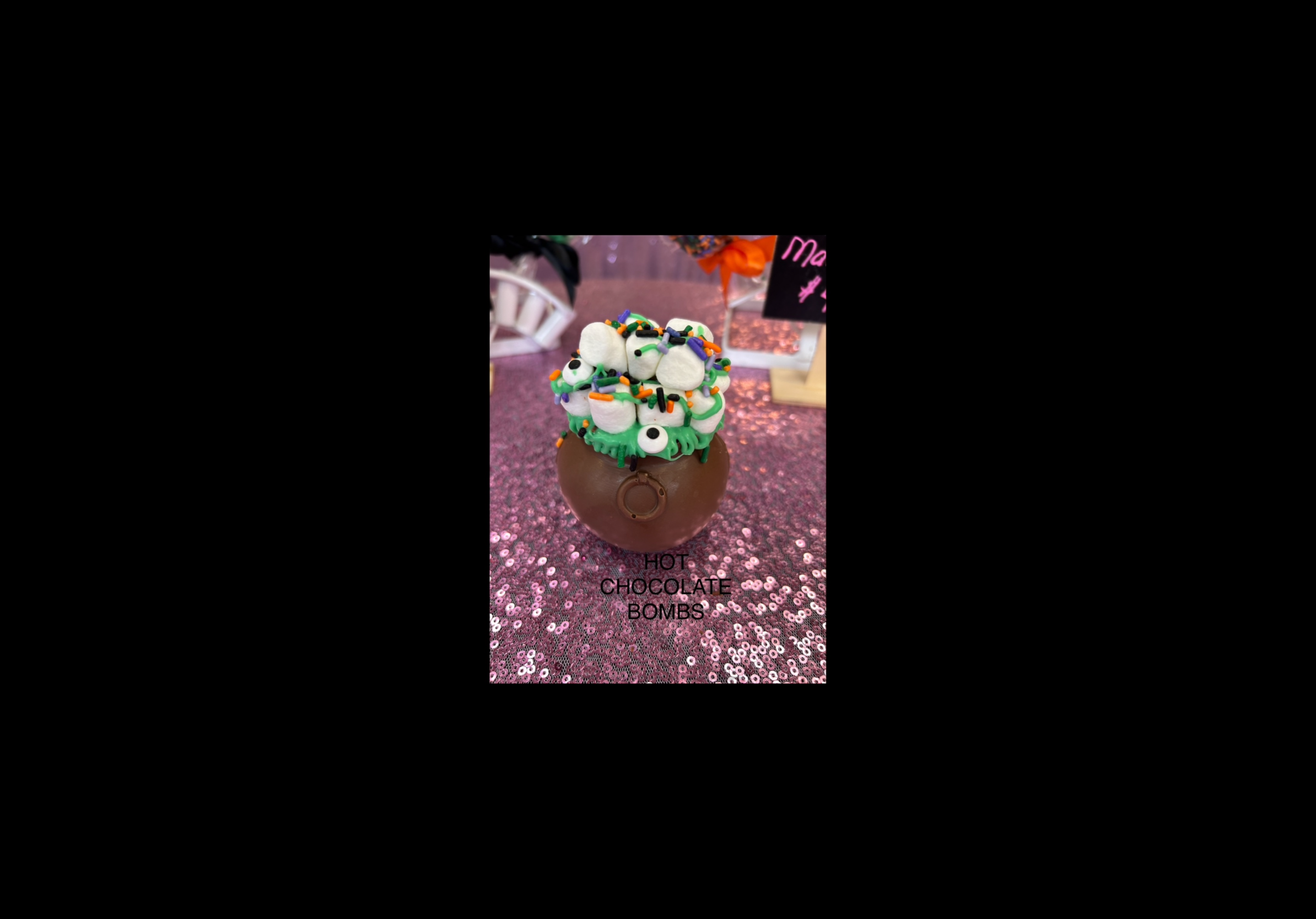 Halloween Cauldron Hot Chocolate Bomb