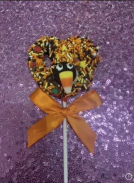 Turkey Pretzel Chocolate Lollipop