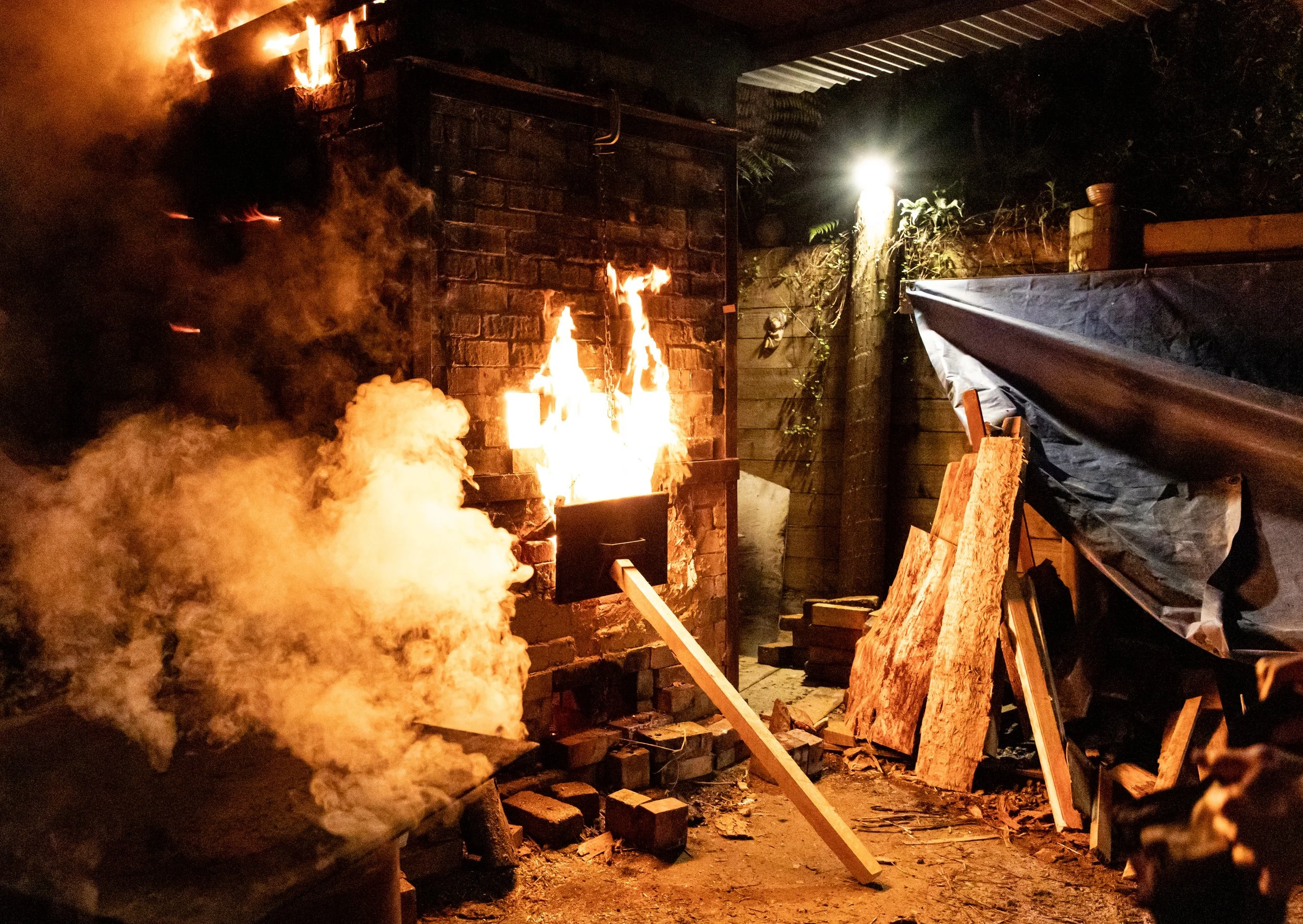 Playing with Fire: Experiments in a Fast-Fire Phoenix Kiln