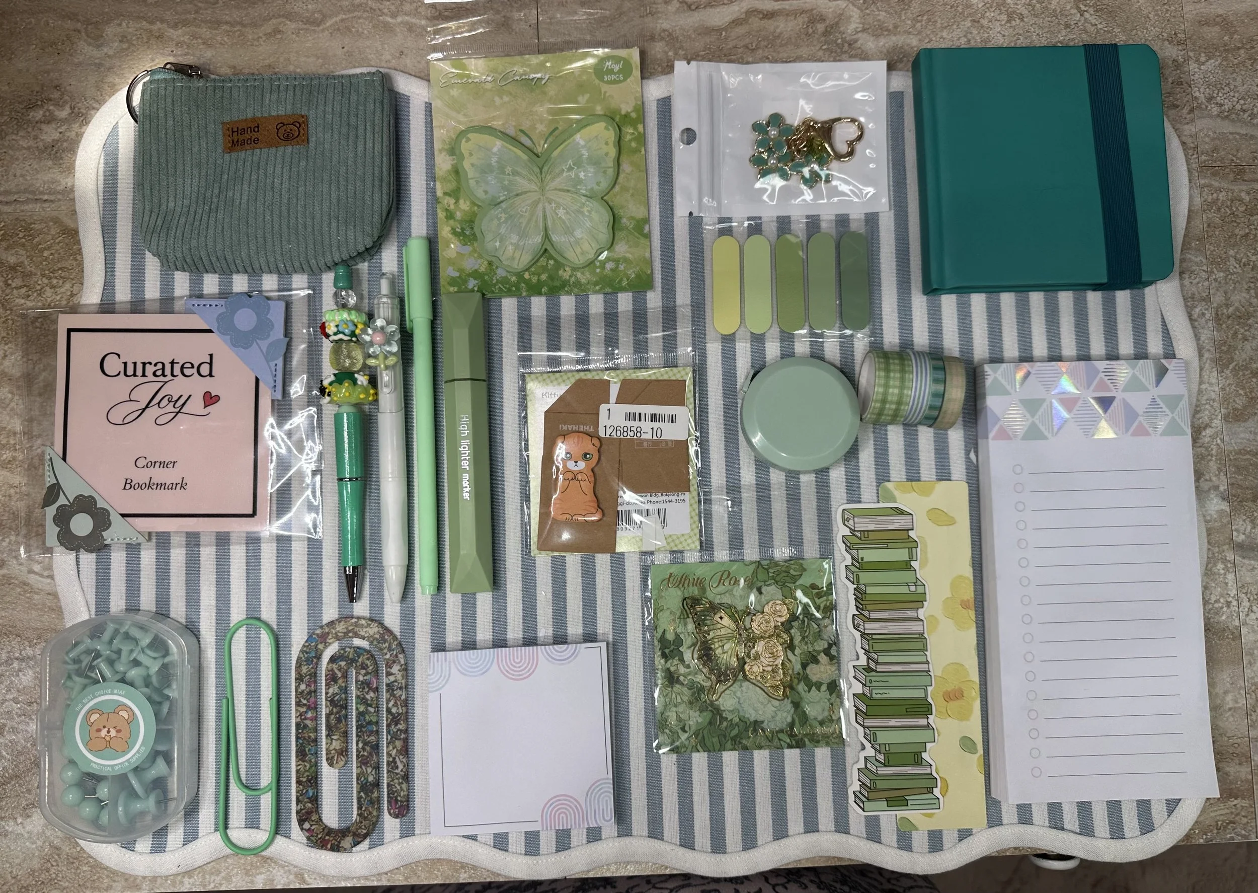 Green Theme Stationery Bundle