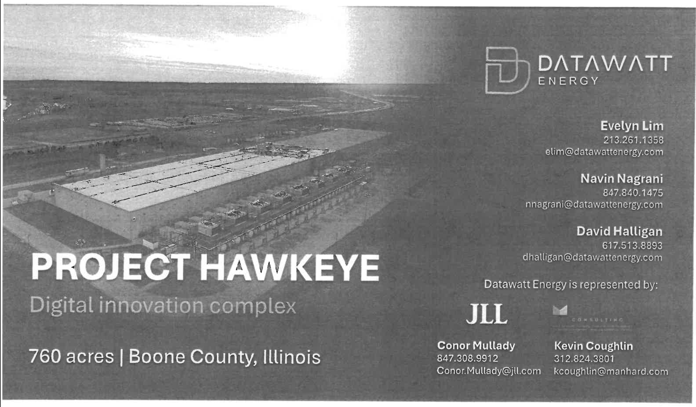 Screenshot of a slide deck by Datawatt Energy