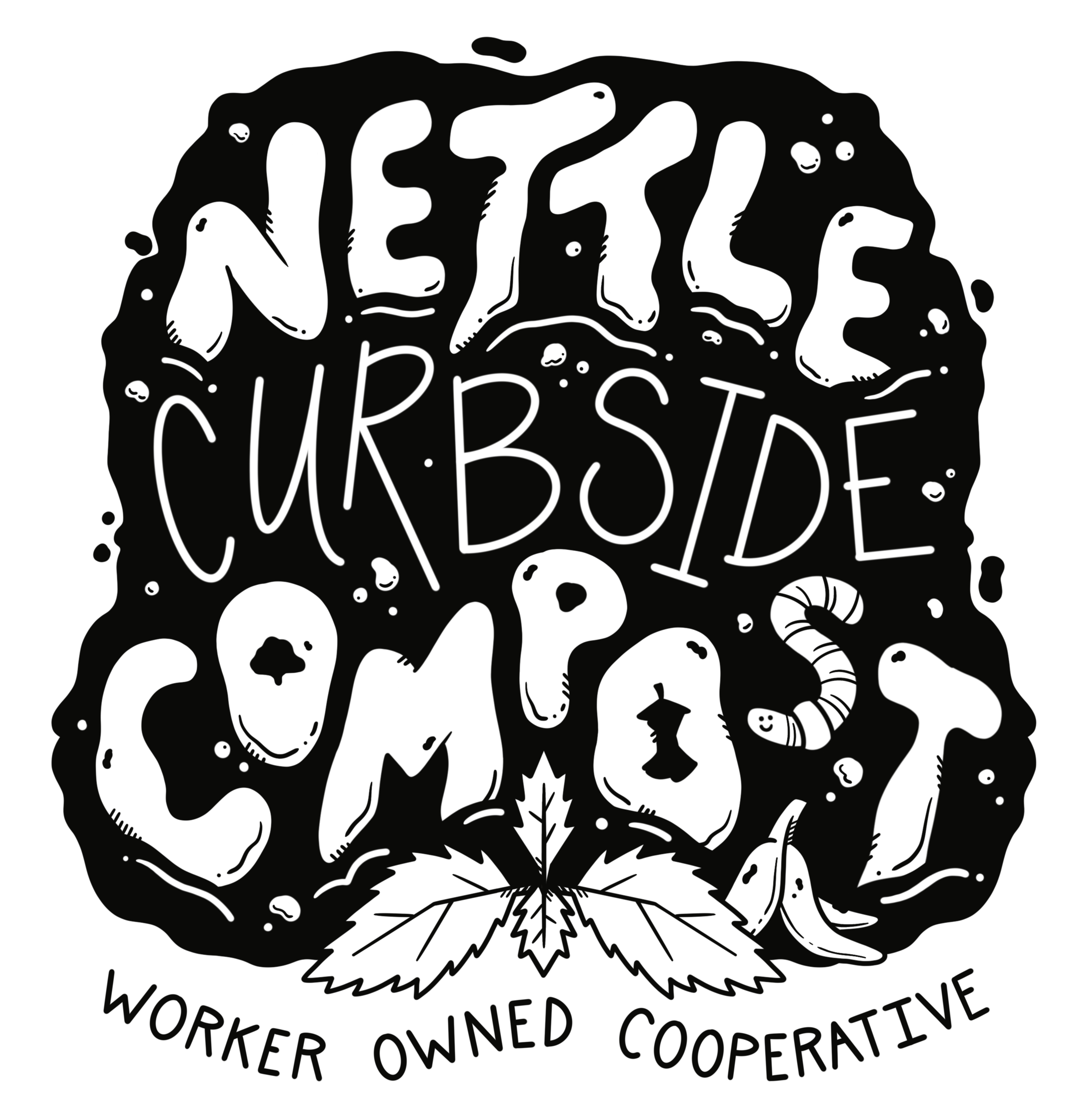 Logo for nettle curbside compost coop