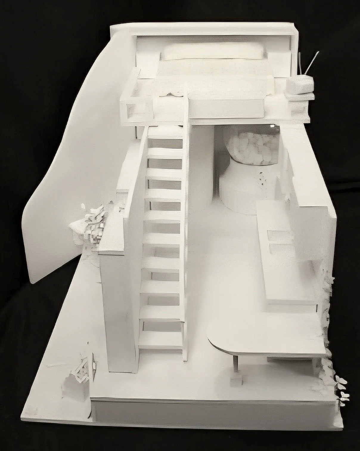 "The House of Joy and Learning", foam core board, bristol, found objects, paint, 14" x 24" x 13", 2025