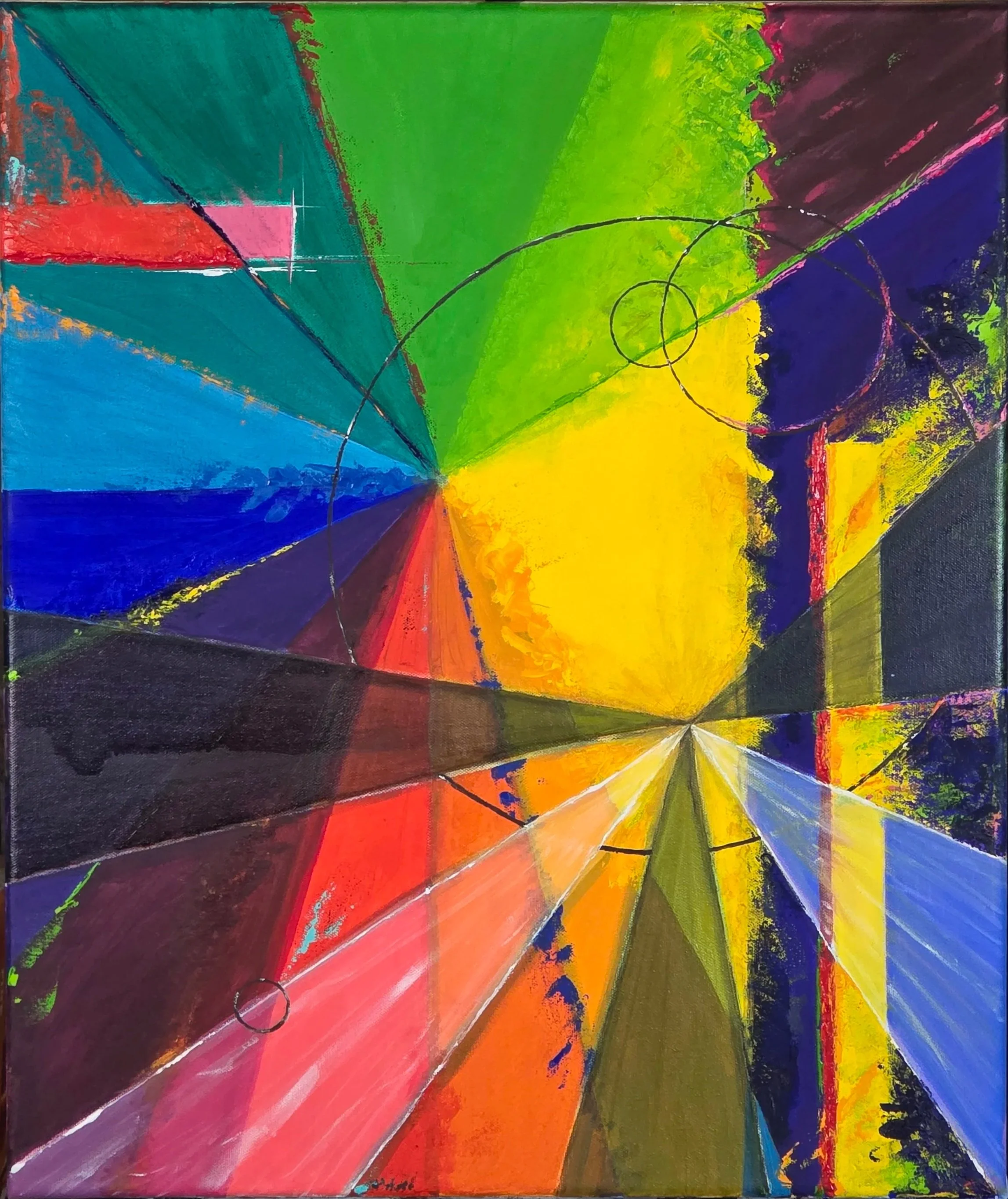 "Abstraction No. 1", oil on canvas, 24" x 18", 2026