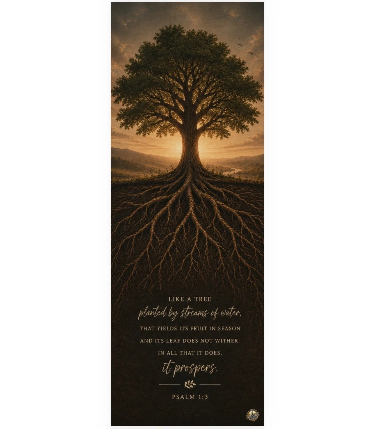 Tree with Scripture Towel