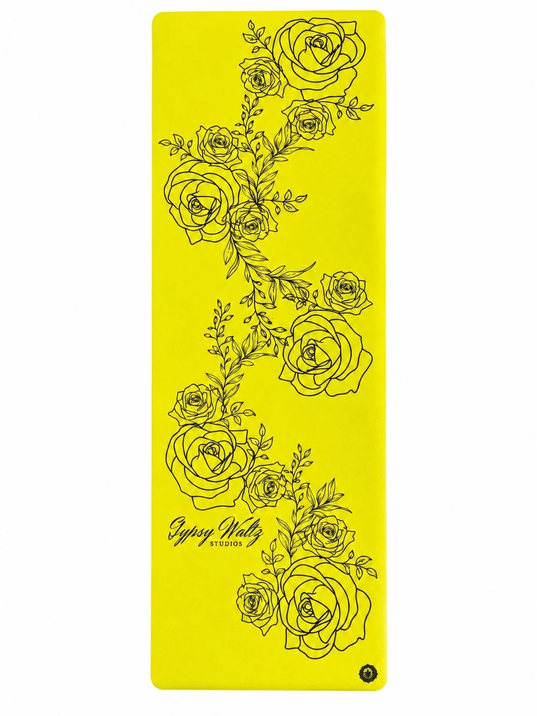 Yellow Wildflower Yoga Mat