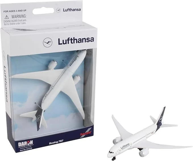 Daron Lufthansa 787 Single Plane Die-cast Toy Model Airplane