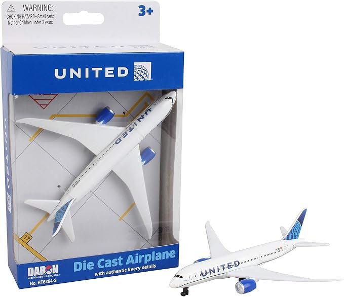 Daron United Single Plane Die-cast Toy Model Airplane