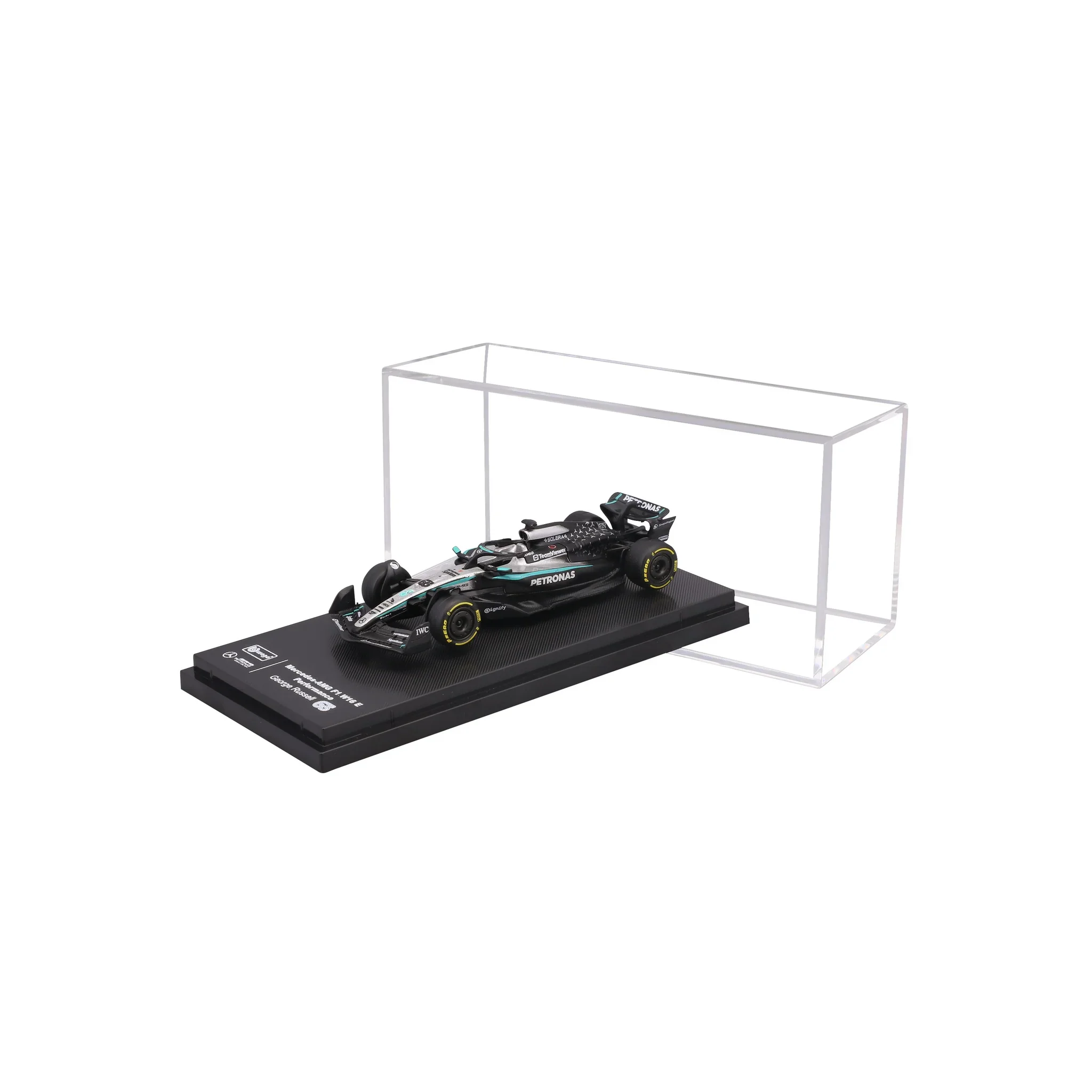 Mercedes-AMG F1 W16 2025 #63 Russell 1:64 with display case