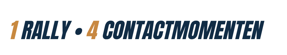 1 Rally • 4 Contactmomenten