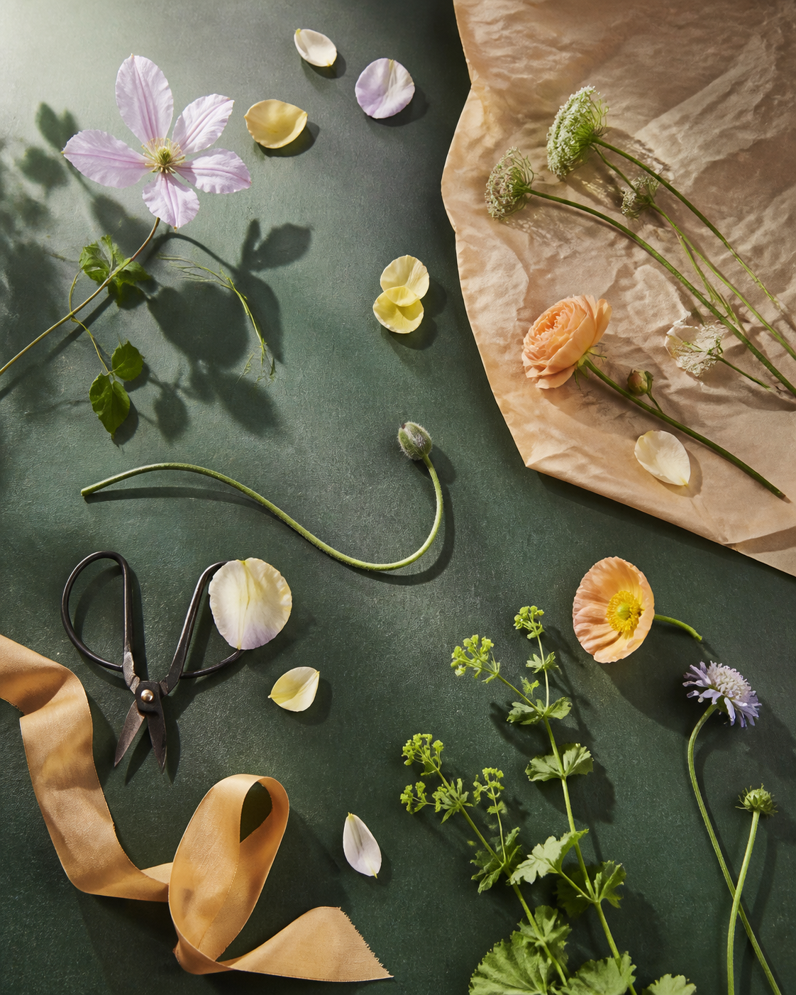 At the Worktable - Petals Ribbon and Floral Shears.png